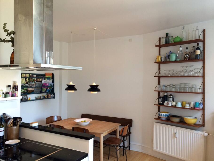 Kitchen with dining table