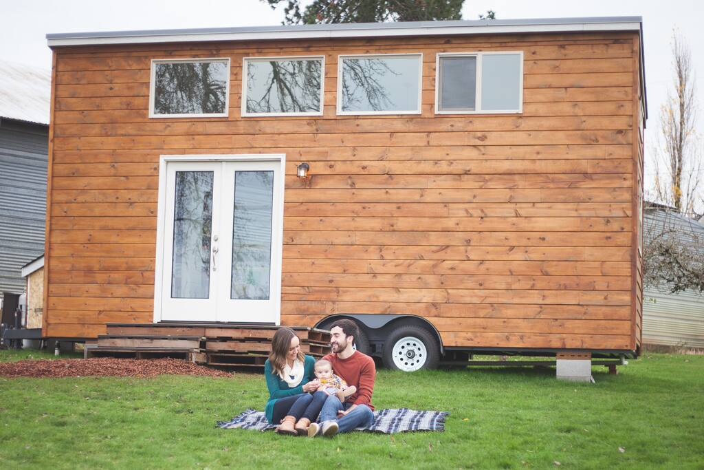 Outside of tiny house