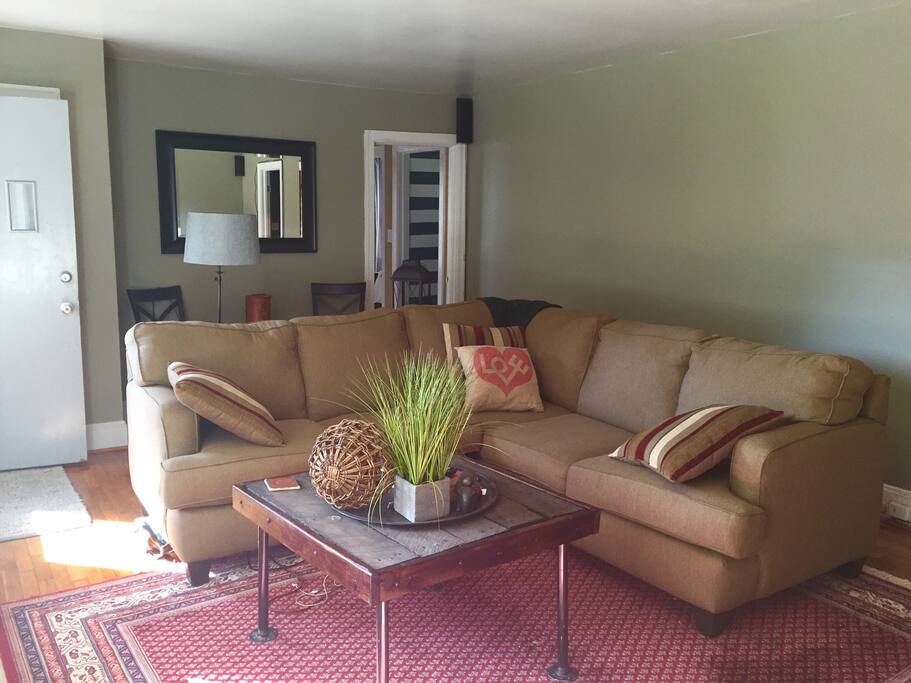 Cozy living room with beautiful picture window