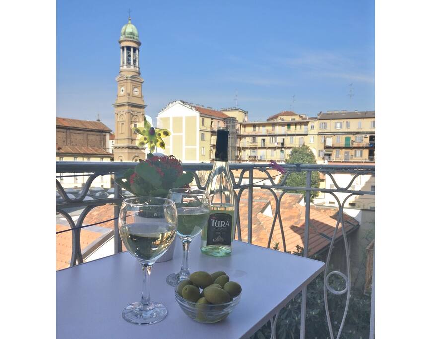 Relax balcony on the roof