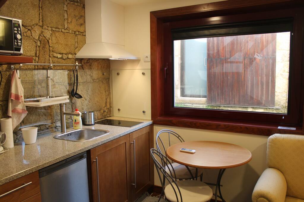 Kitchen and eating area