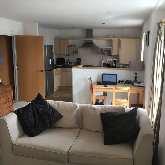 Working desk and Kitchen
