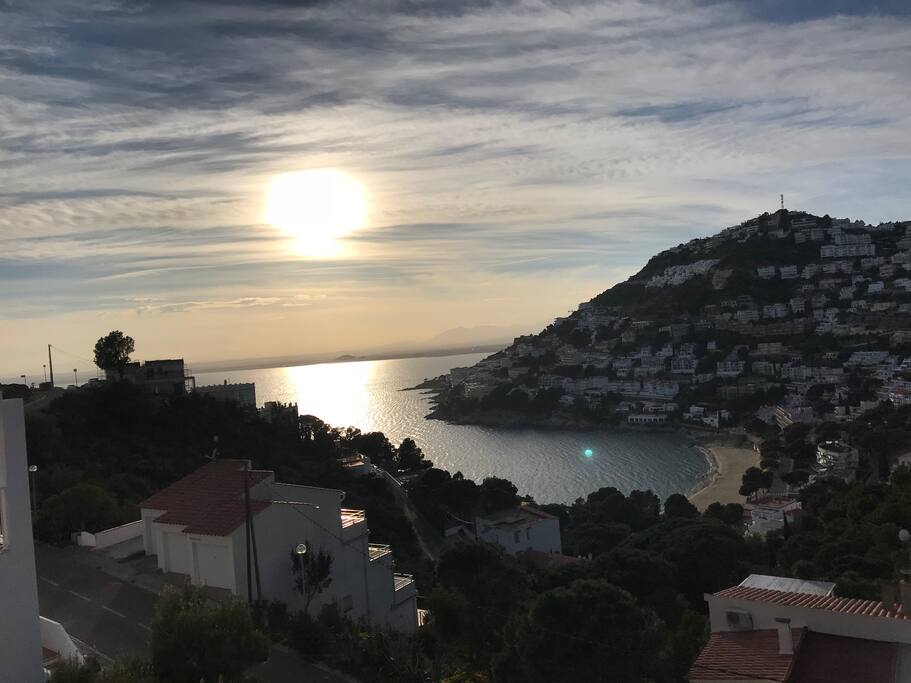 Vue du coucher de soleil