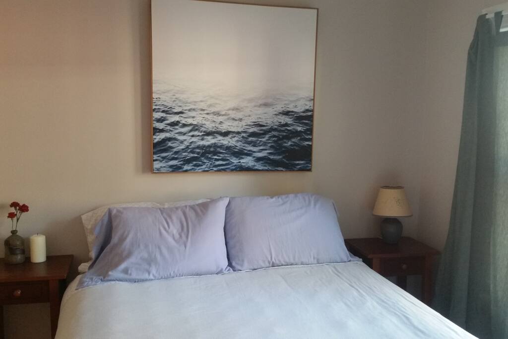 Private room with queen bed.