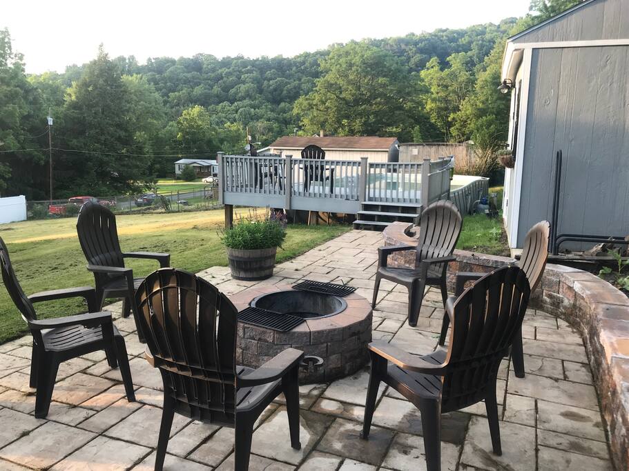 Enjoy a campfire on the patio!