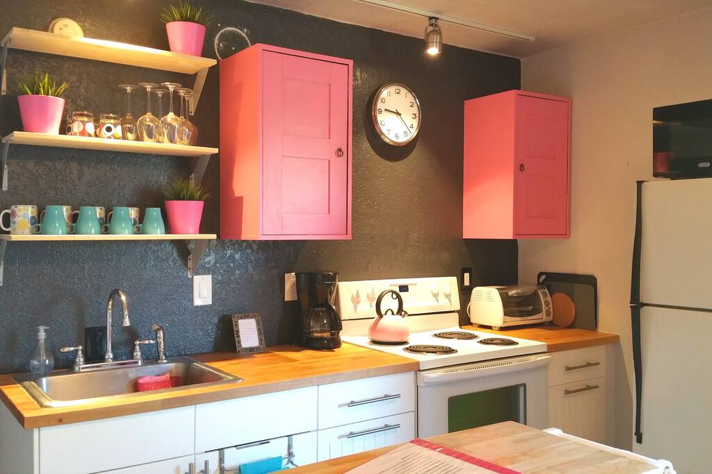 Full kitchen. We tried to think of everything you would need!