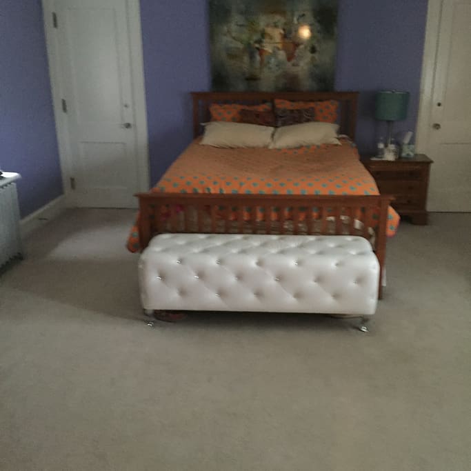 Master bedroom with two walk in closets