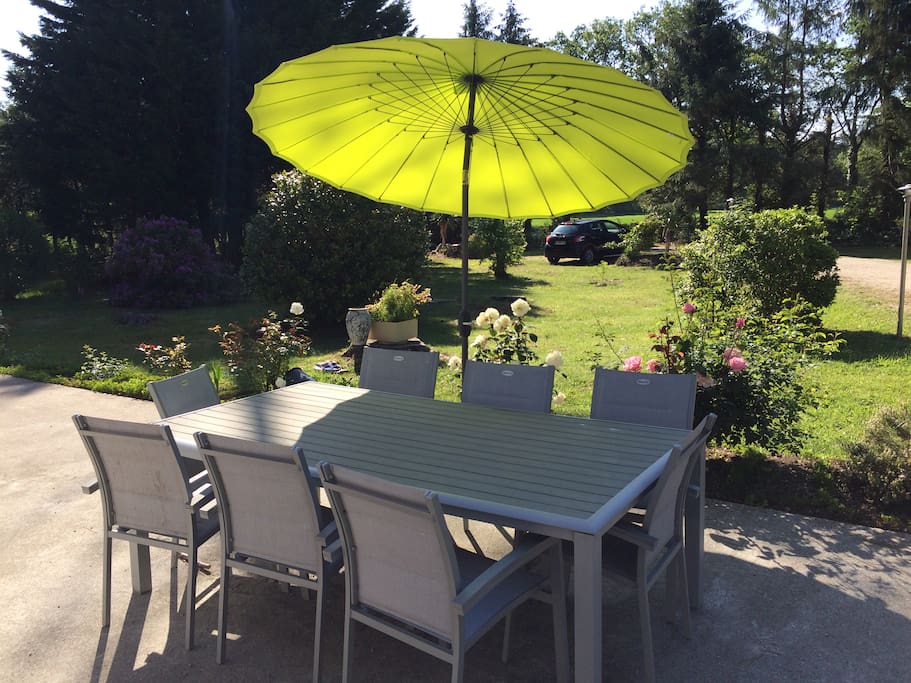 Terrasse devant la maison