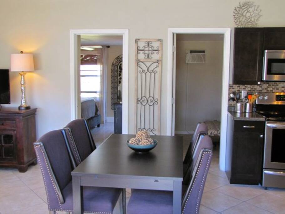 Open floor plan with two bedrooms