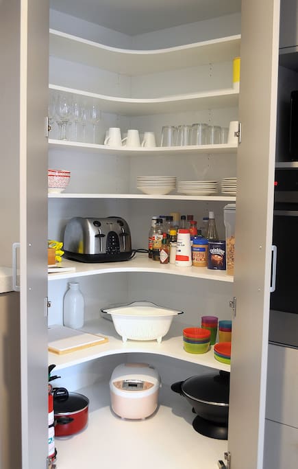 fully stocked pantry with everything you need for cooking meals.