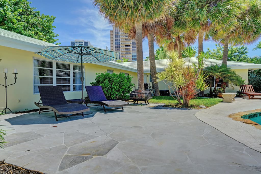 porch near pool