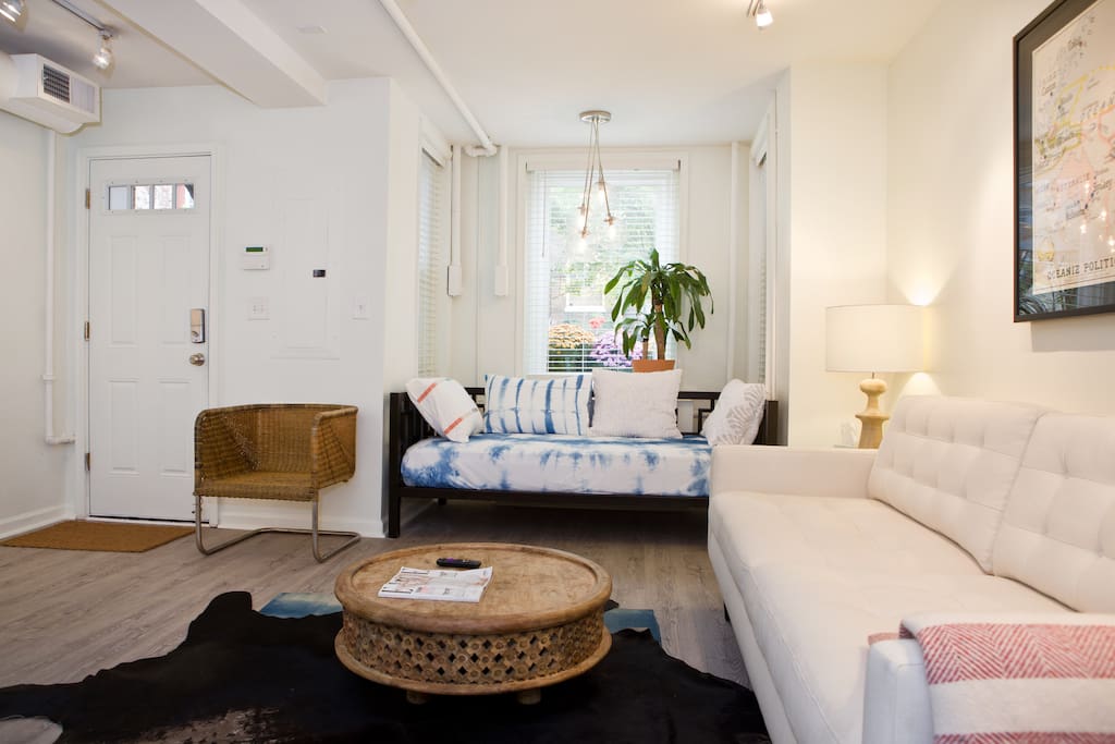 Living room with daybed.
