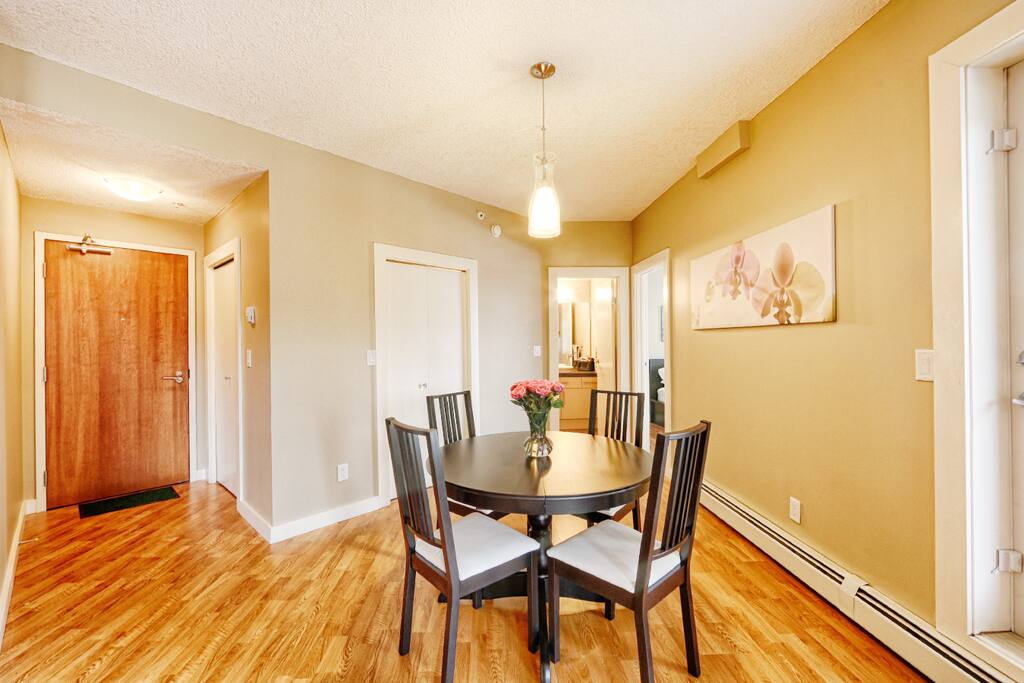 Bright Dining Area or Work Space