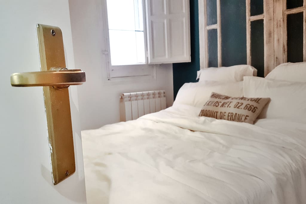 Modern vintage double bedroom