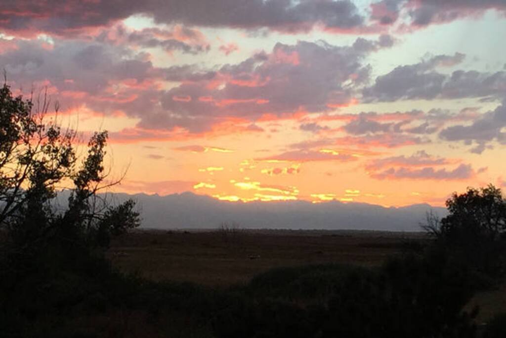 Sunset from the deck