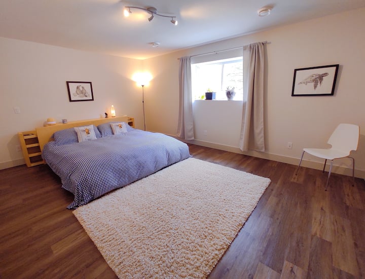 Kitanda cha ukubwa wa kifalme. Chumba kikuu