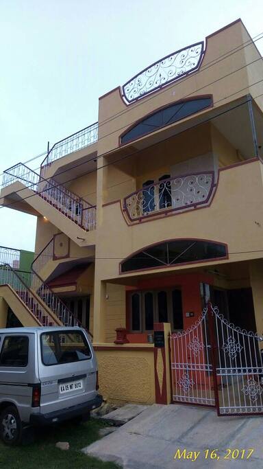 Frontal view of House
