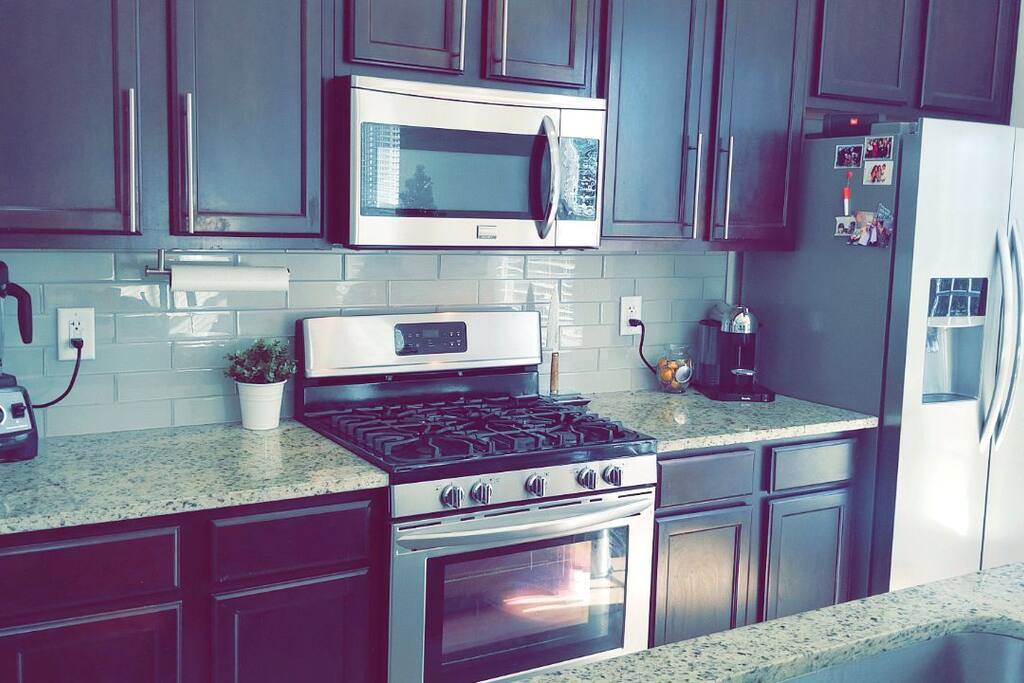 Gas range, Vitamix & Nespresso