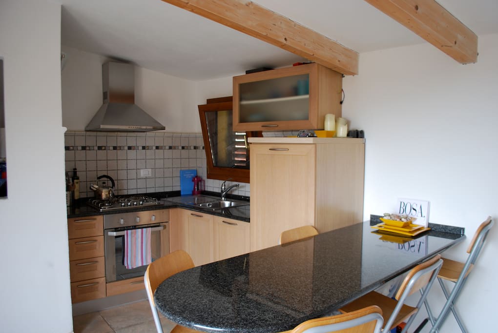 Kitchen/dining room with terrace... amazing views