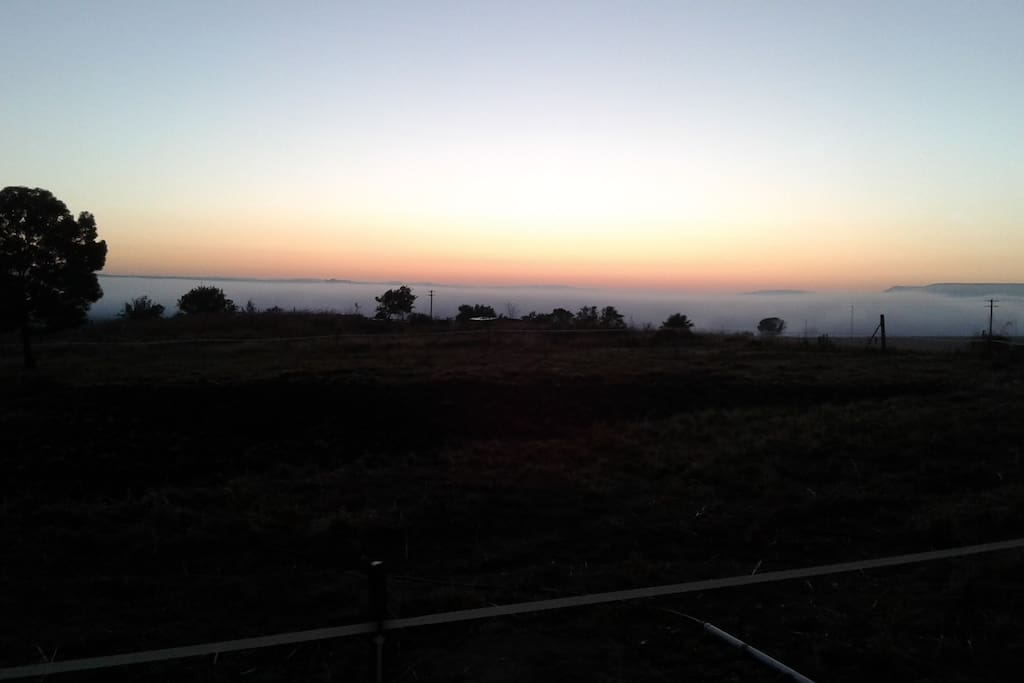 Sunset on the farm