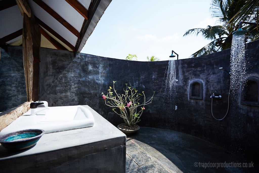 Our open air washrooms in Lagoon side Bungalow