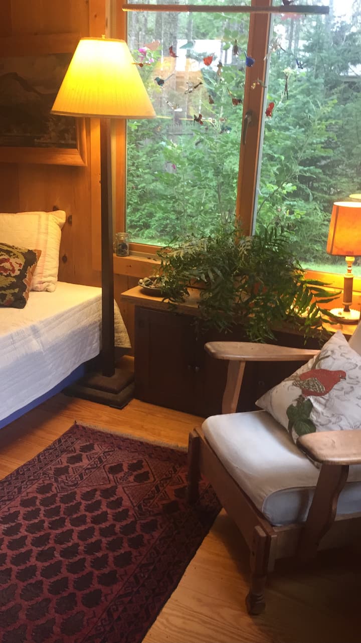 Camera da letto al piano inferiore con letto singolo