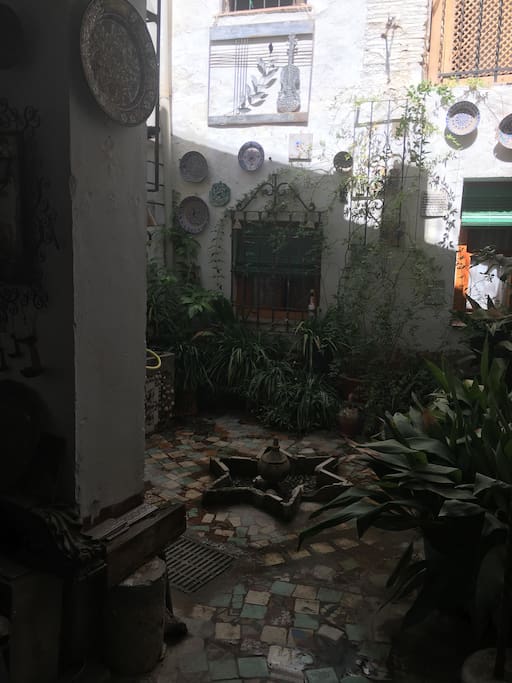 Patio interior tradicional