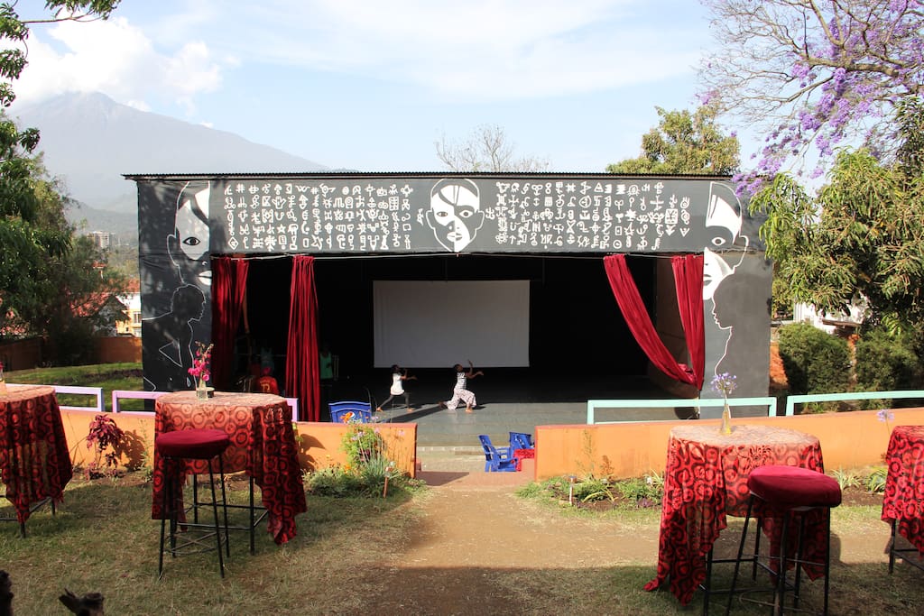 House is located in the garden of the Ibuka Dance Centre.