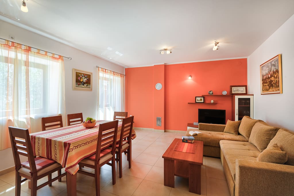 Spacious dining area