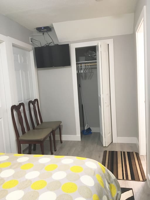 Closet and TV