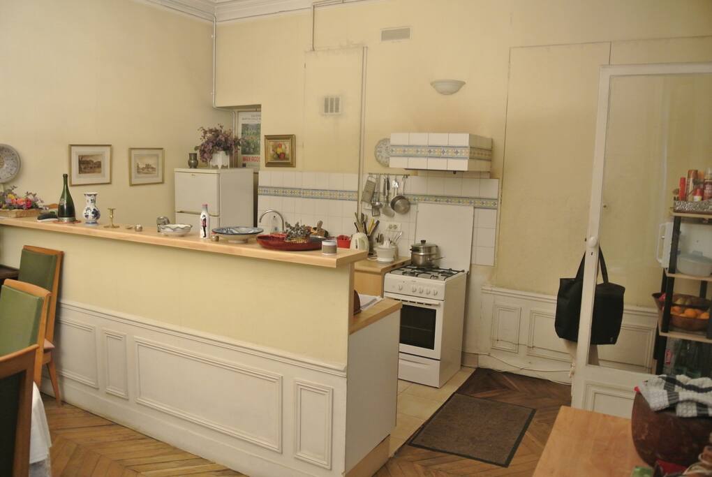 Large (24 M2) Kitchen side next to Dining area