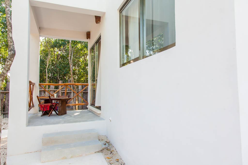 The private terrace