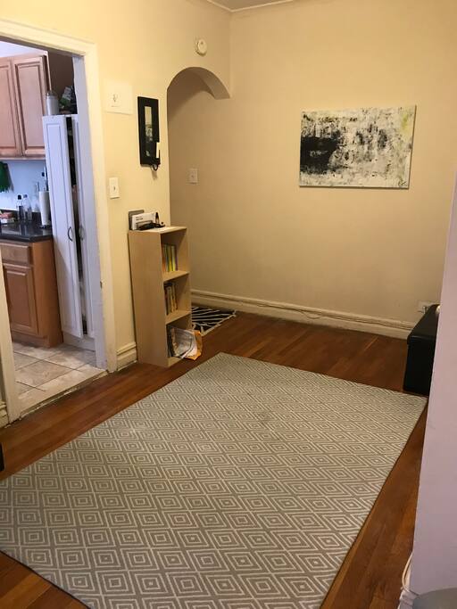 View from Entrance. (Hall that connects the kitchen, living room and hallway to bedroom and bathroom)