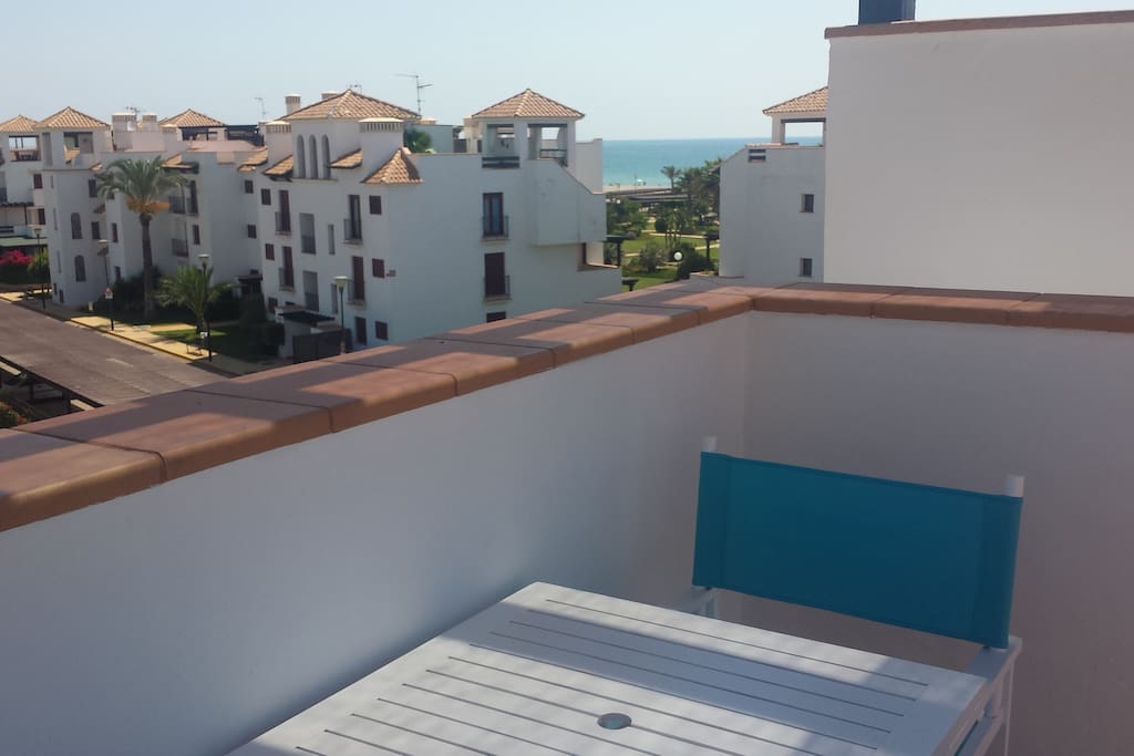 Vista de la playa