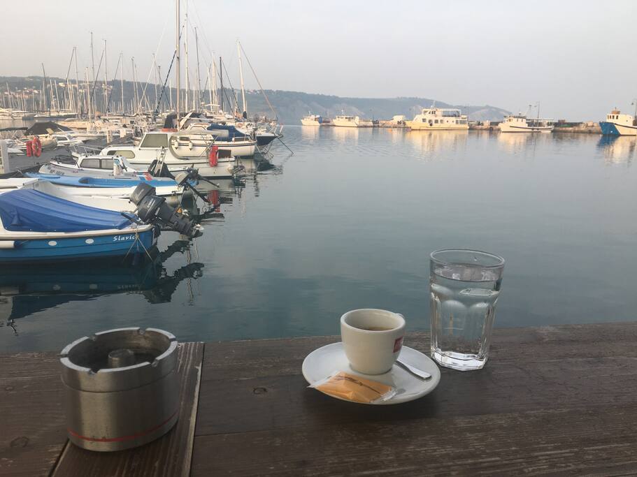 Nearby caffe