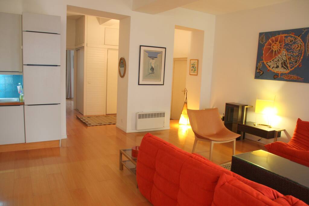 living room with ac