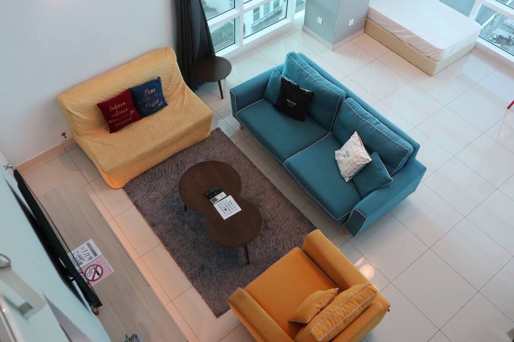 Our large living area is perfect for big and small group who is wanting not just see Penang, but live in Penang.