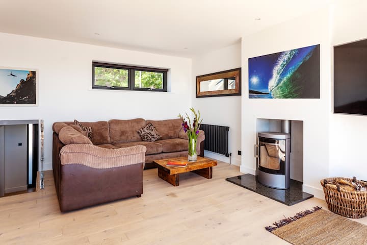 5 Star Penthouse Sea Views Hot Tub Garden Wifi - Newlyn