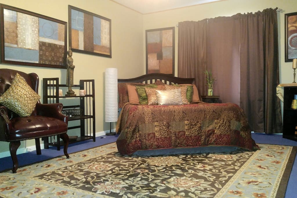 Your room with A full size bed