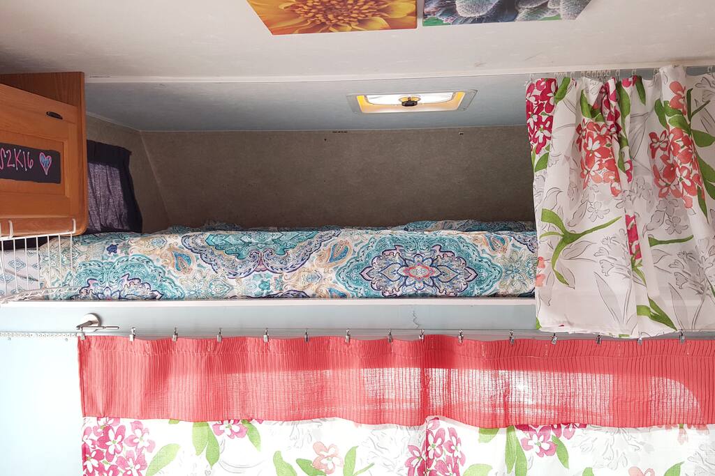 Upper bunk (try not to bump your head)
