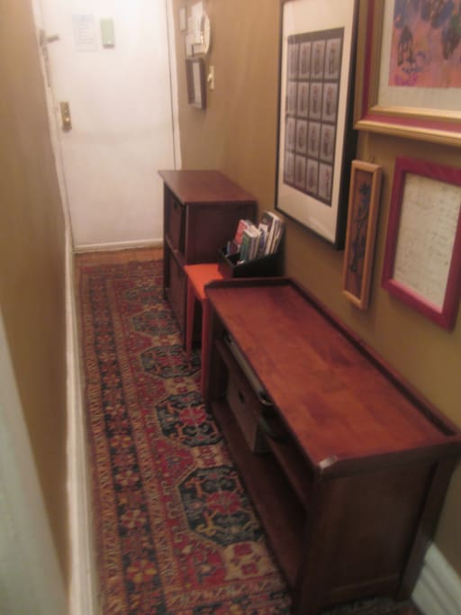 Entrance hallway into apartment