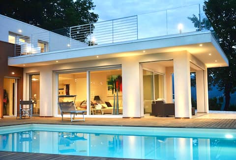 Villa Olympia Pool Sea View Mountains Lake Nature