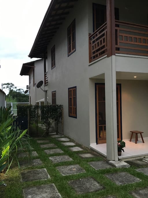 Vista da entrada da casa