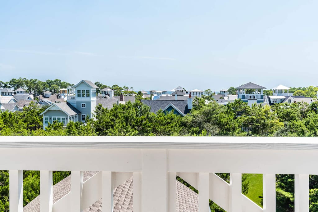 Take a peek at the Gulf from the observation room in the Crow's Nest