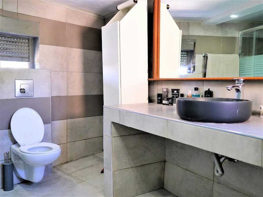 new bathroom with all the equipment .