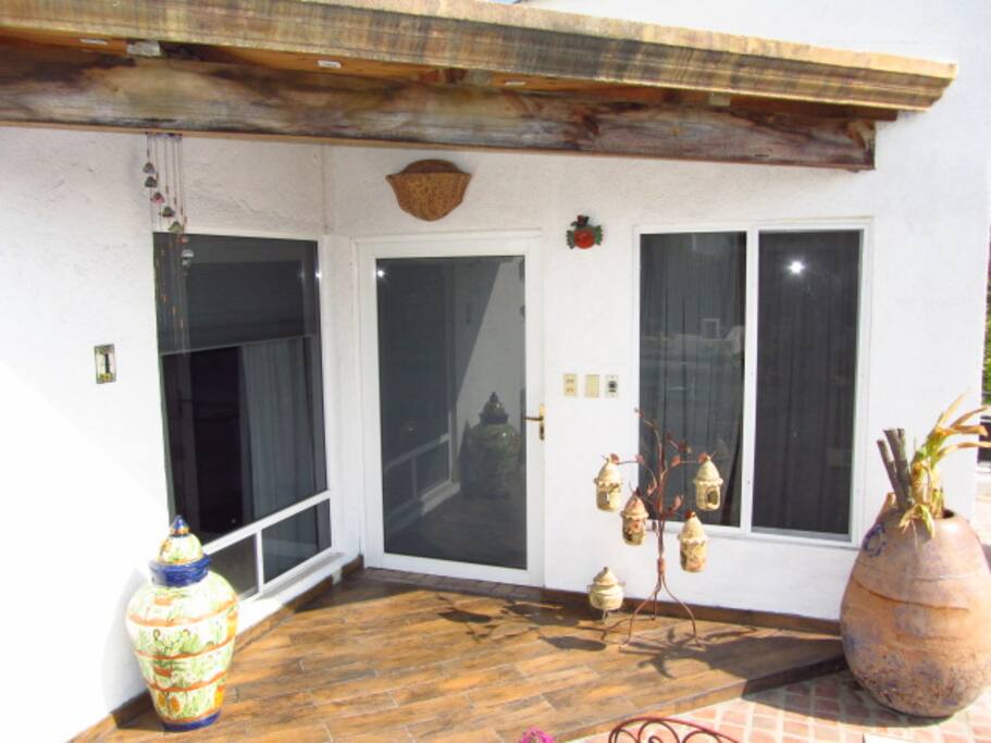 Terraza privada del departamento