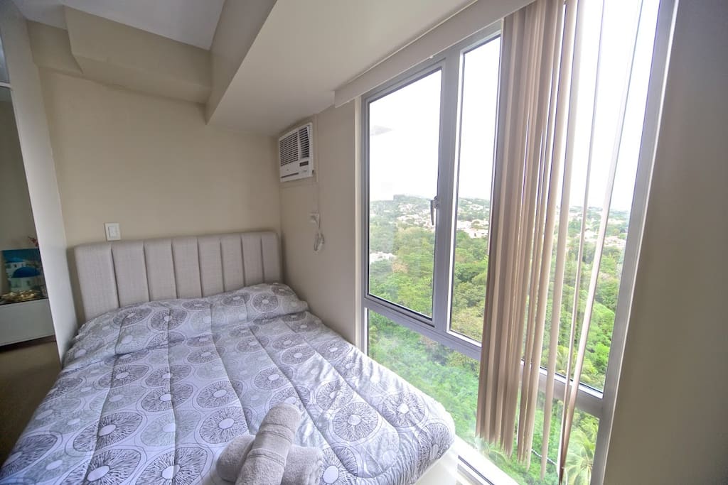 Window view from the bed