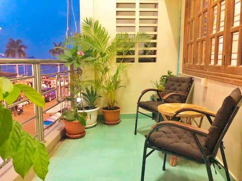 Balcony Riverview one bed self contained apartment