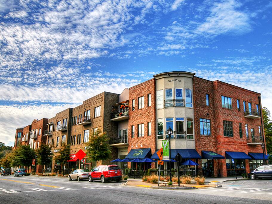 About 0.5 mile to Brookhaven Village