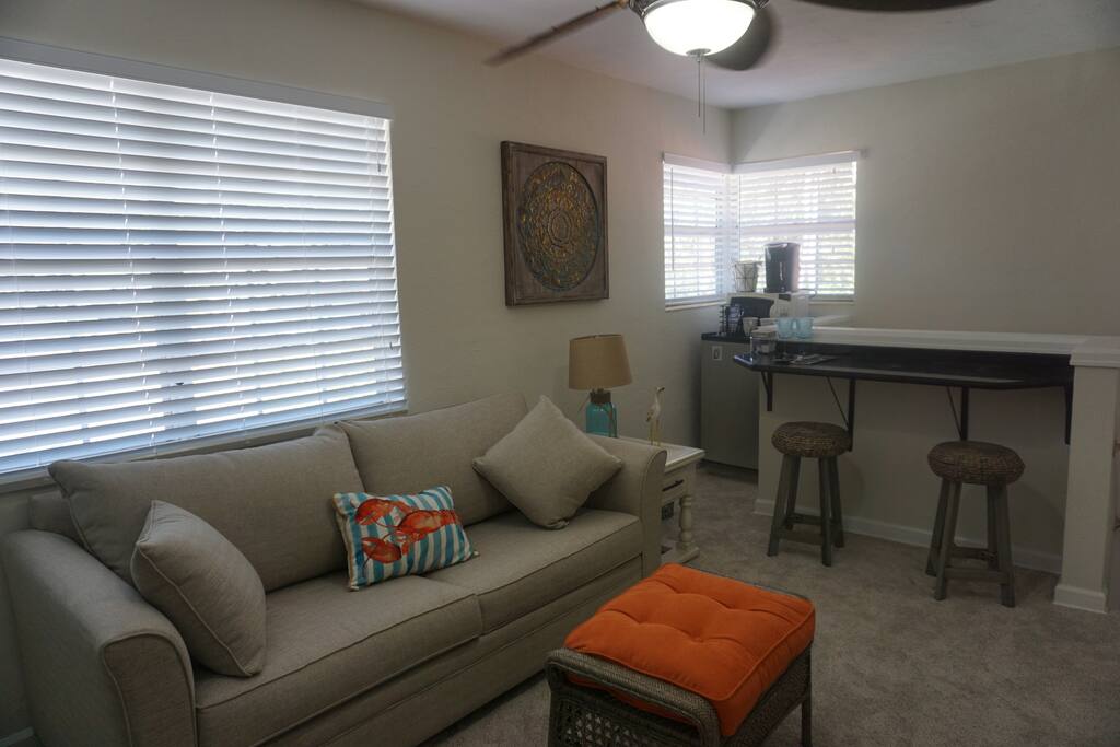 Serene, and light and bright Coastal living room!
